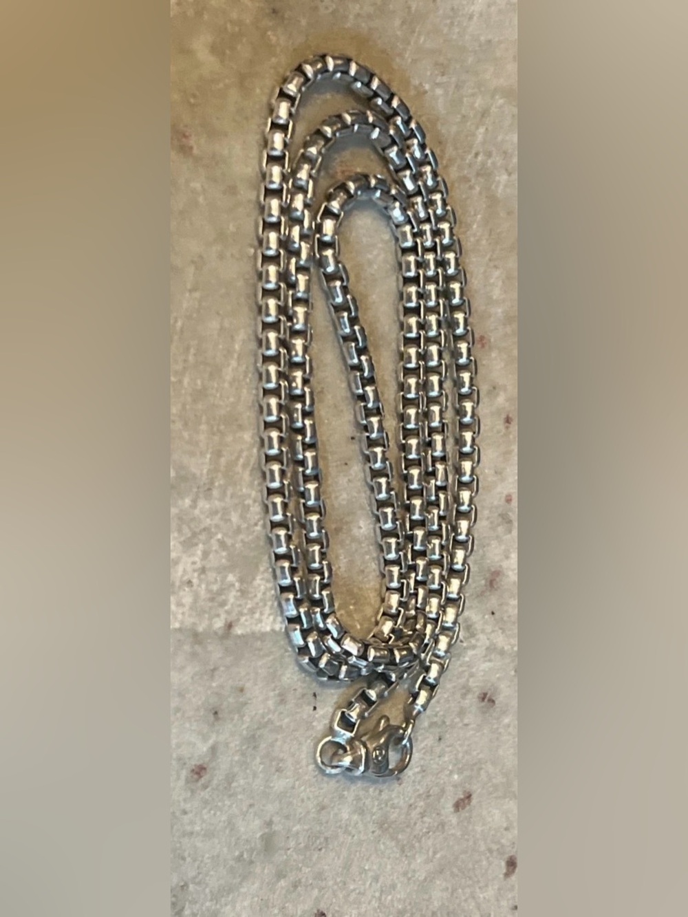 David Yurman Sterling Silver  20 ” Box Chain measures 3mm